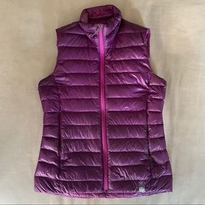 REI purple down vest